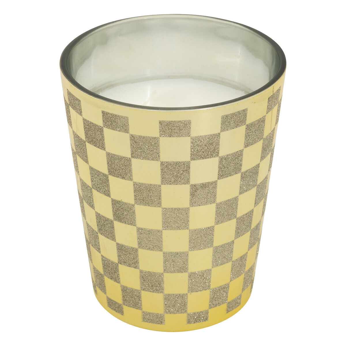 Vela perfumada xadrez dourado 450g, , large