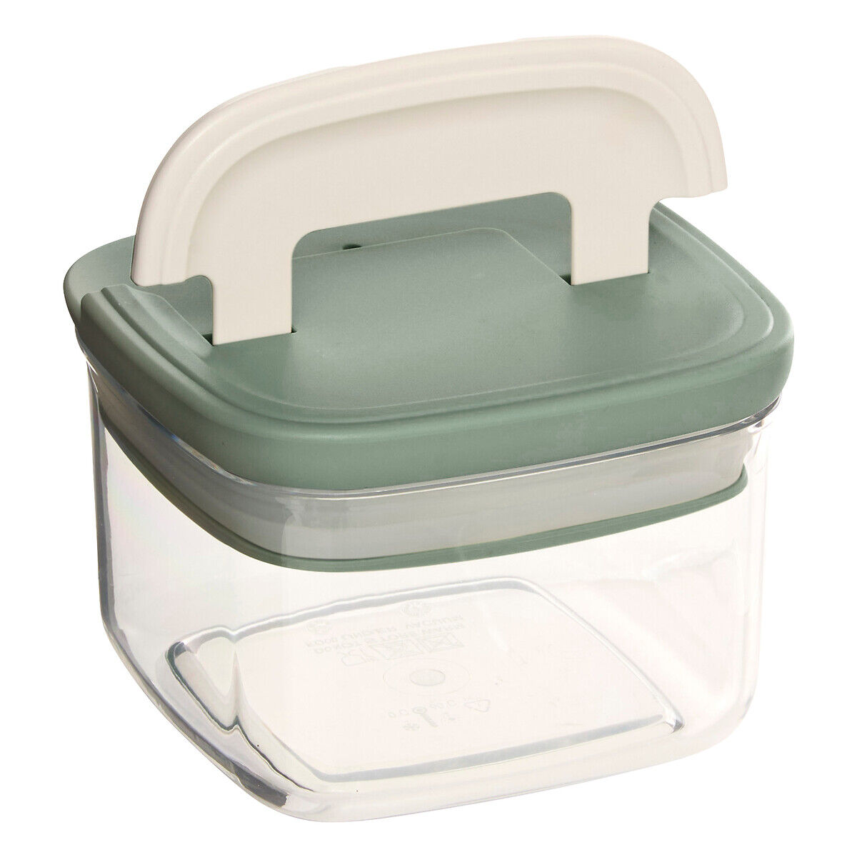 Square jar LOCK green, , large