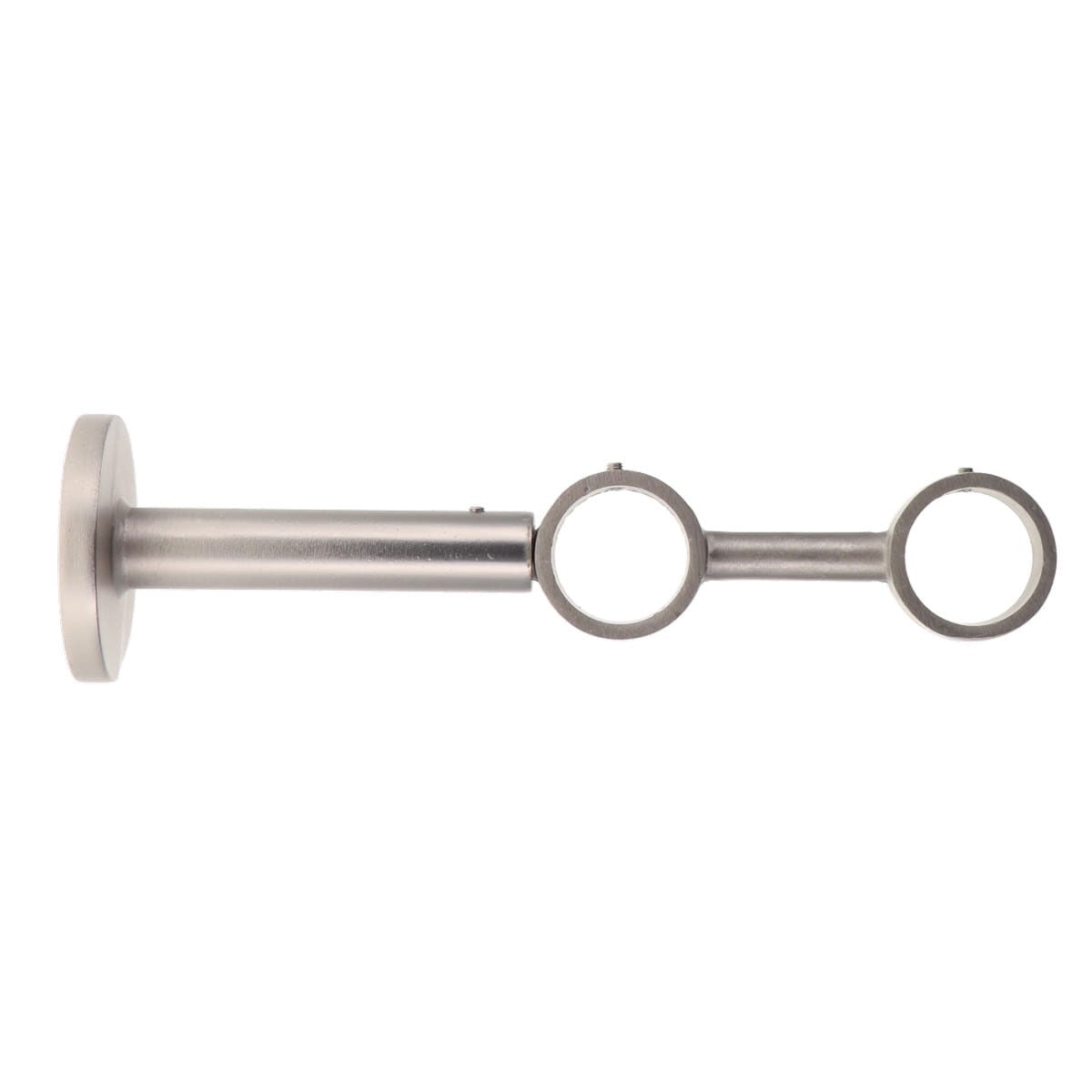 Suporte duplo prateado extensível 190mm, , large