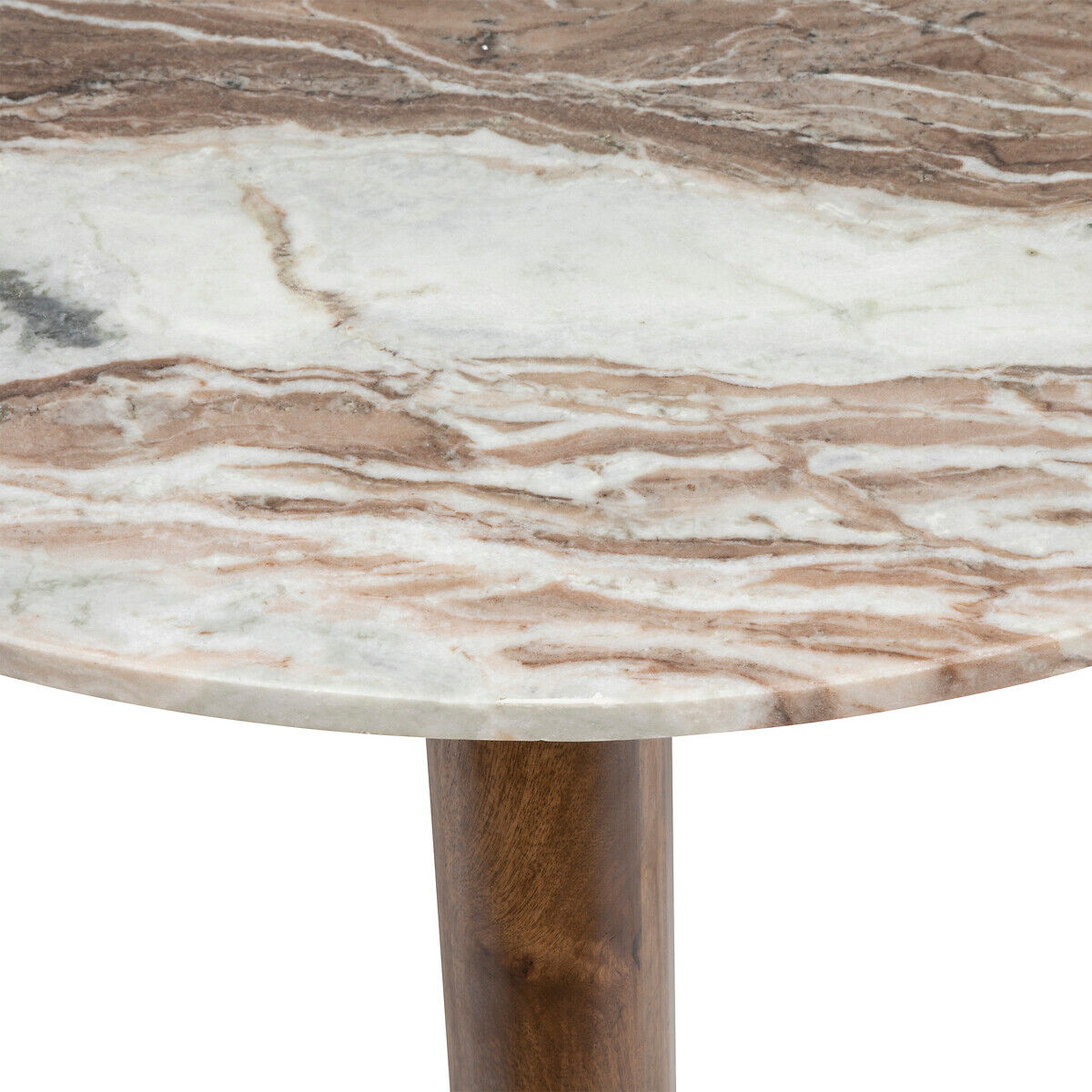 Mesa De Apoio Coppa Em Madeira Mango e Mármore, , large