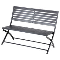 Banco plegable OLBIA gris graphite de metal