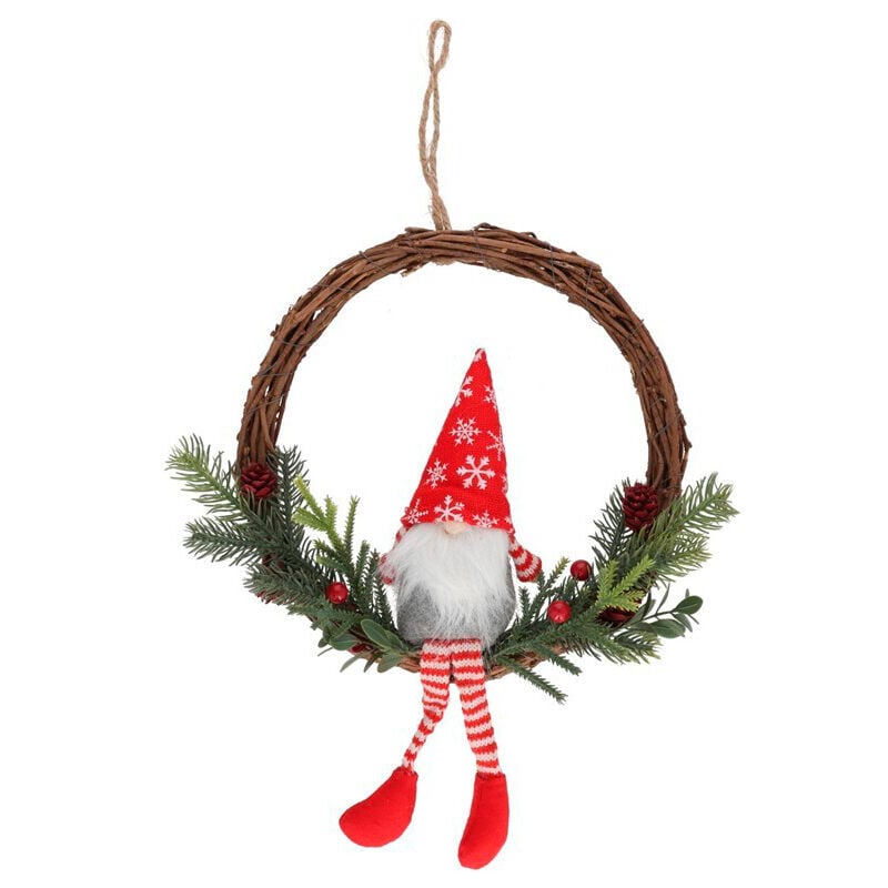Coroa com pai natal 25cm, , large