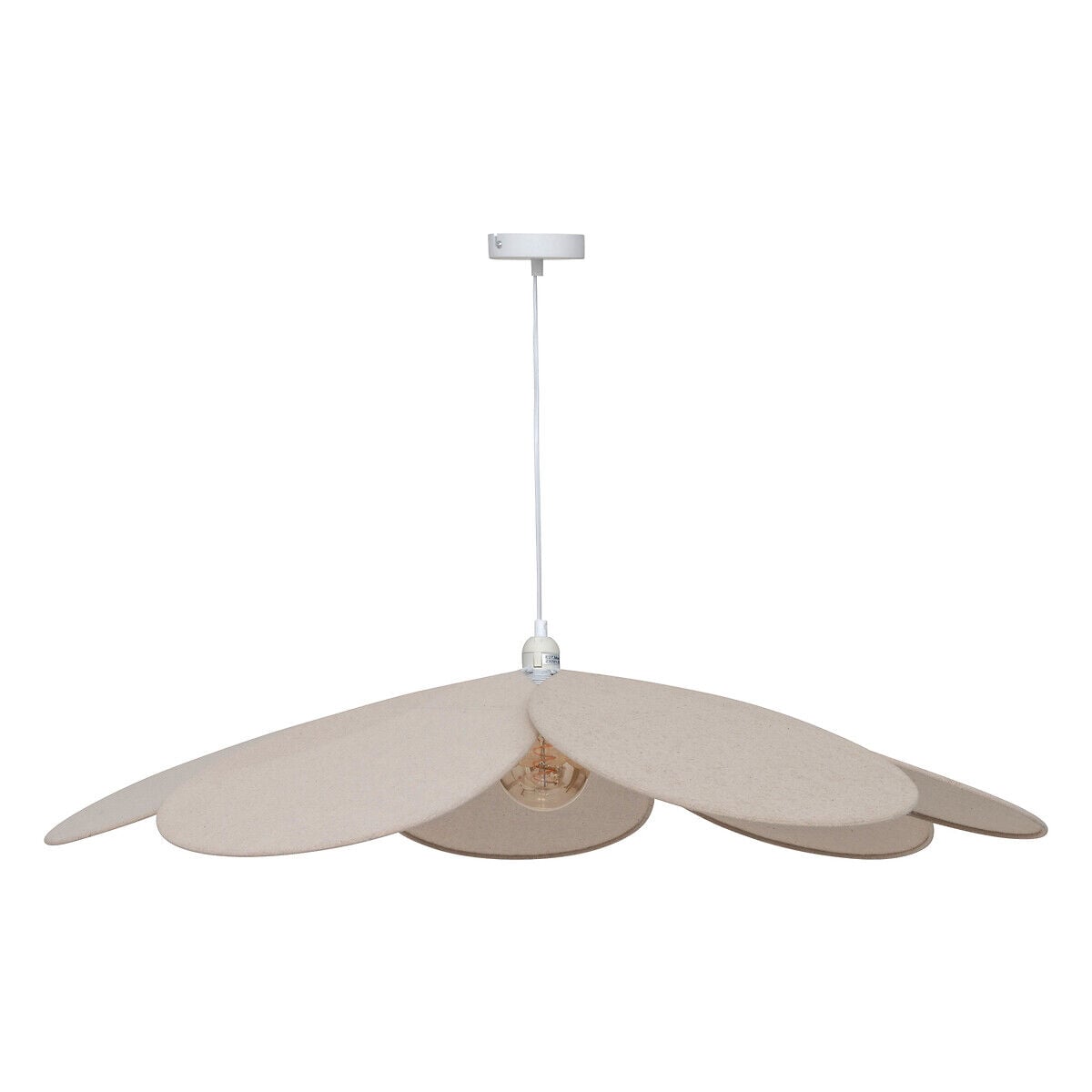 Candeeiro de teto PETALA bege 100cm, , large