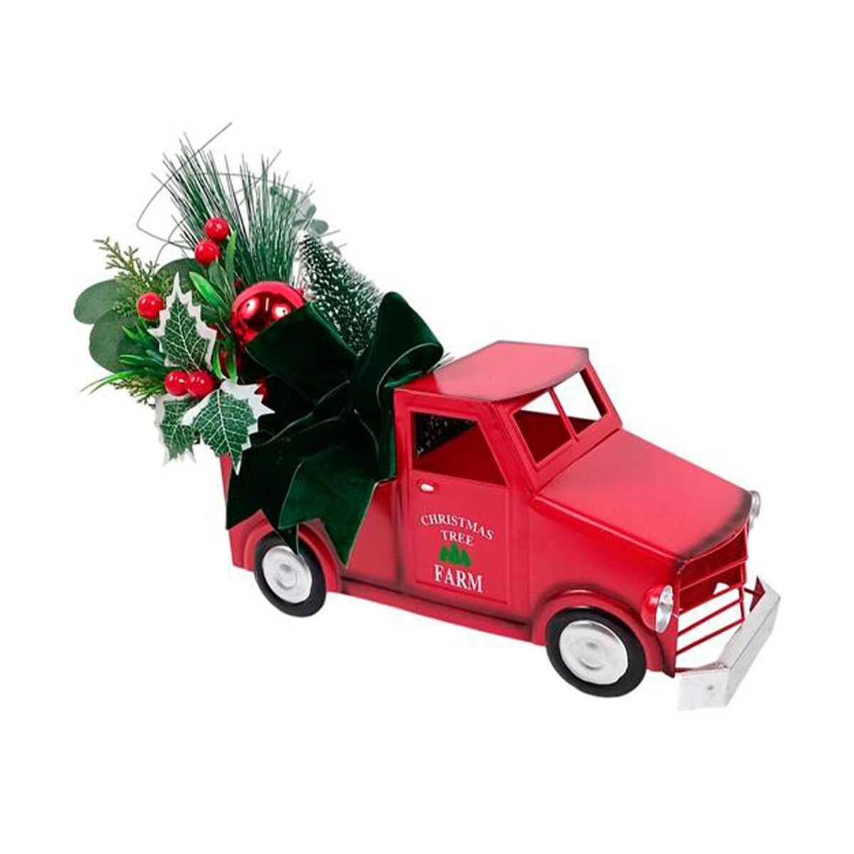 Pick Up Vermelha Com Árvore De Natal 46cm, , large
