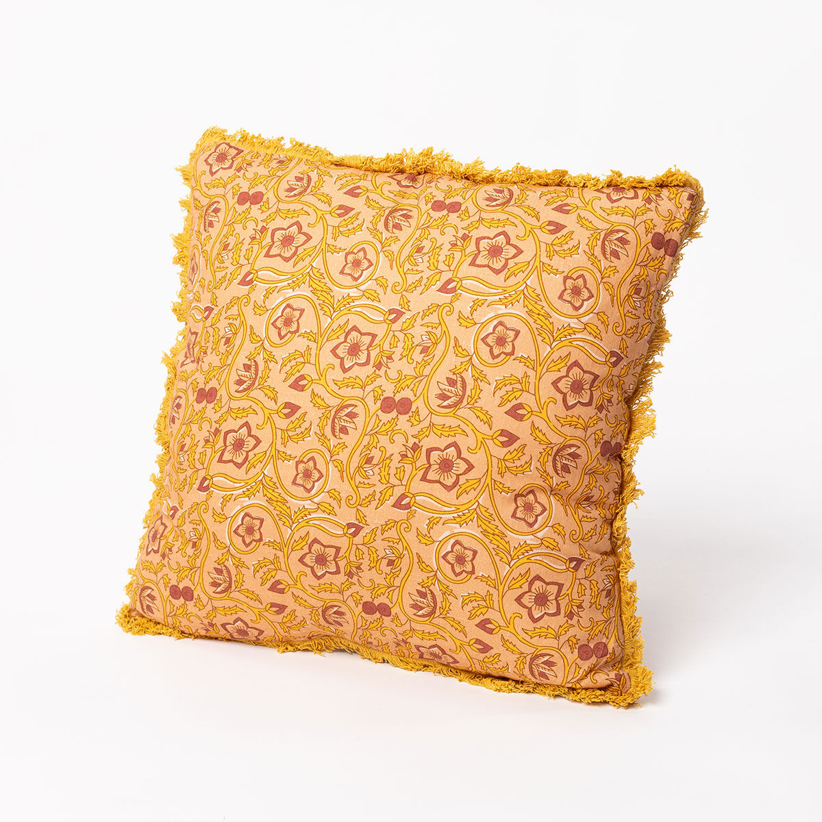 Almofada YUCATAN floral amarelo 45x45cm, , large