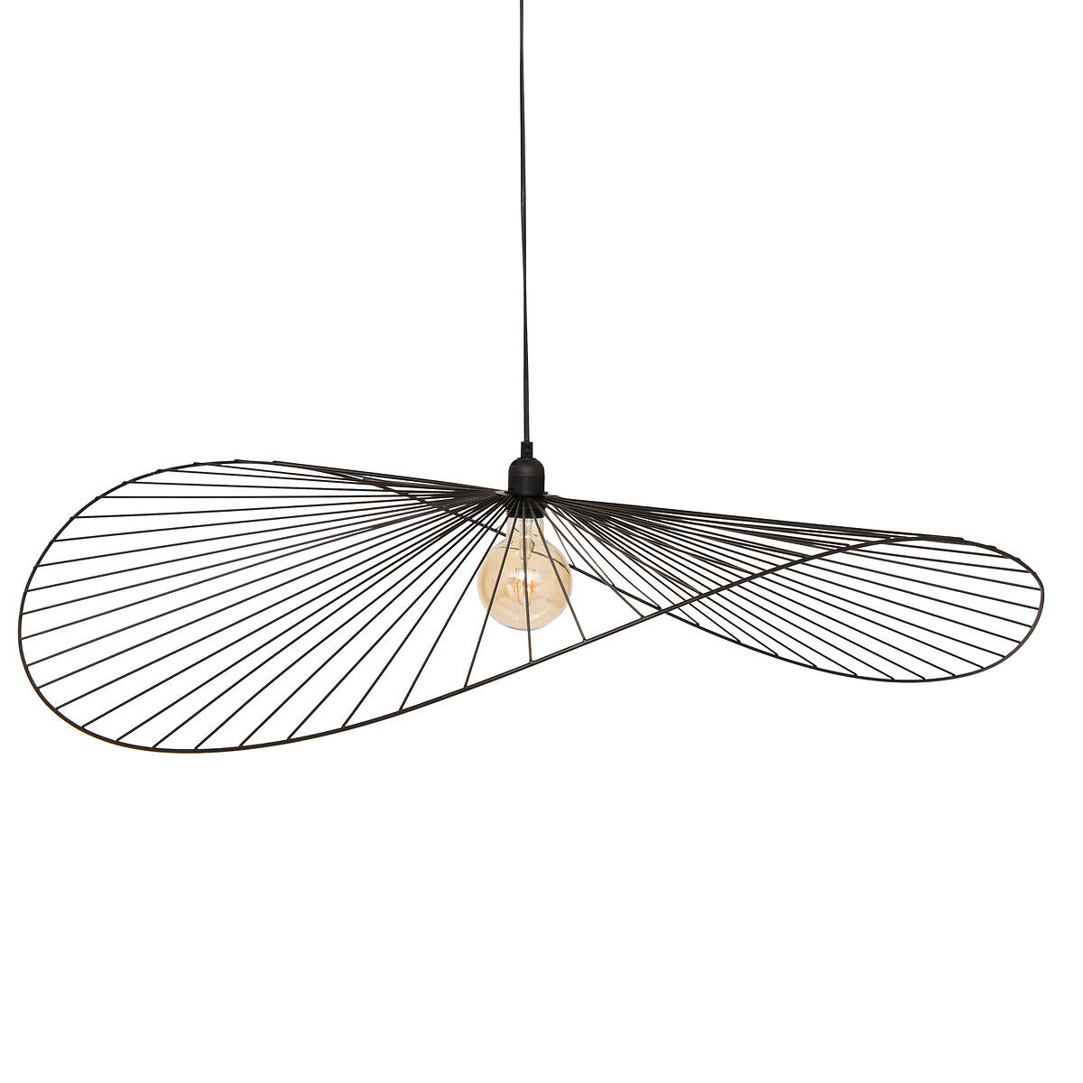 Candeeiro de teto ADELIA preto, , large