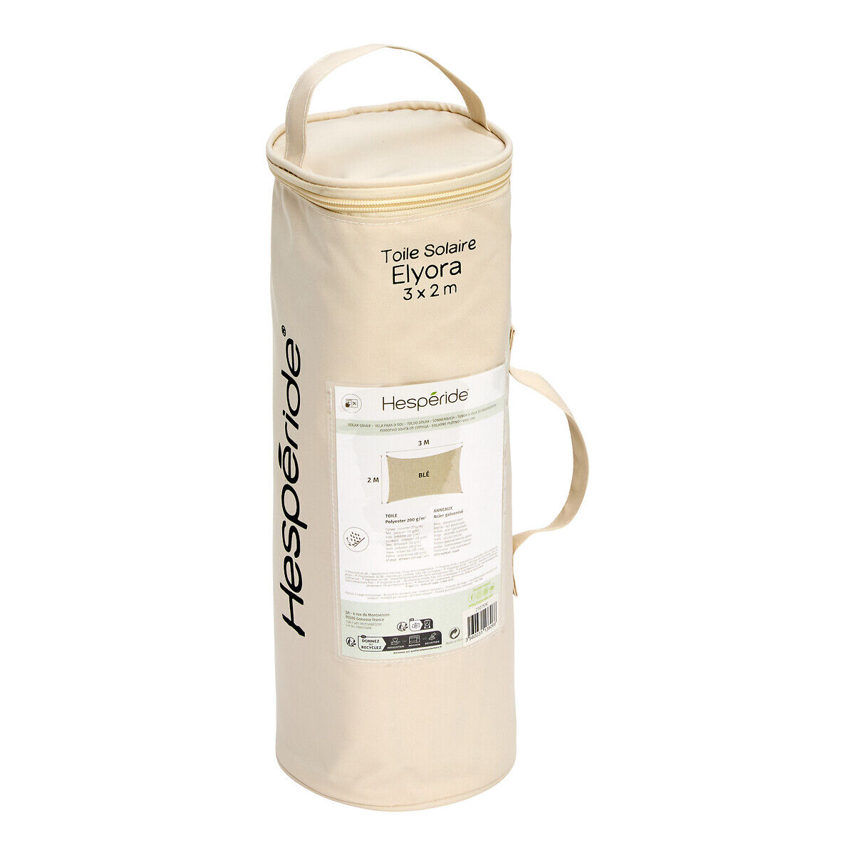 Rectangular shade sail ELYORA coffee, , large