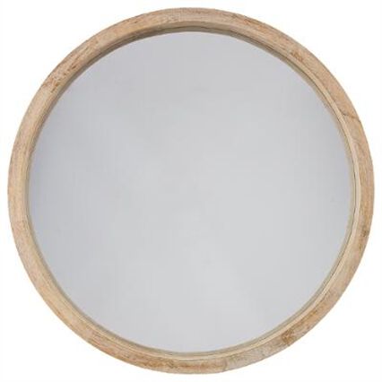 Espelho de parede SCANDINAVE em madeira 50cm, , large