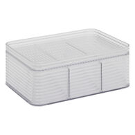 Caja de almacenje con 3 separaciones gris