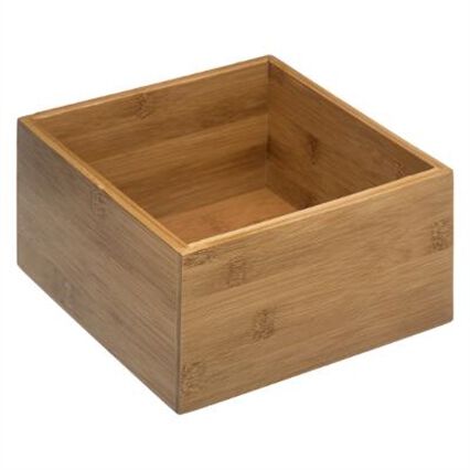 Bathroom organiser in bamboo, , large