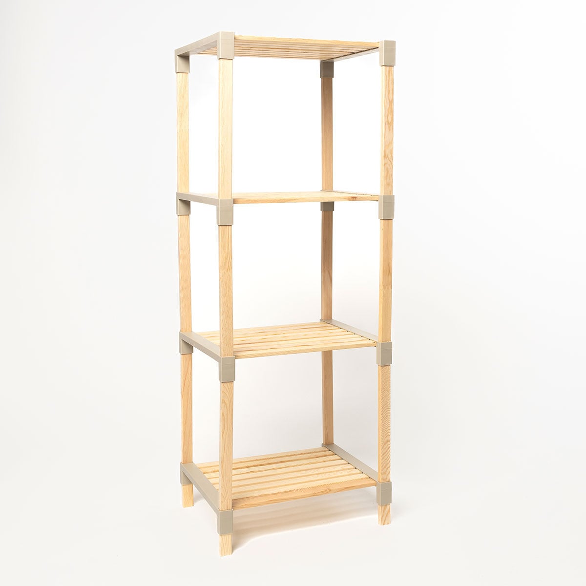 Estantería multifuncional beige de madera , , large