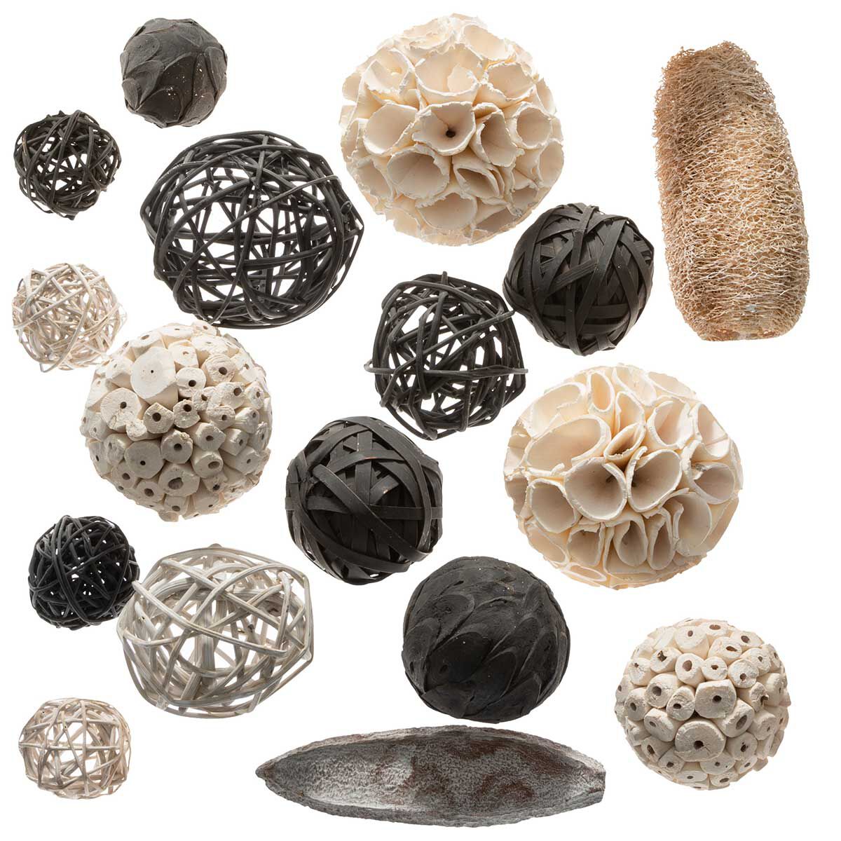 Bolas decorativas cinza, , large
