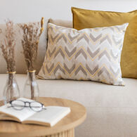 Almohada VIBES amarillo y beige 45x60cm