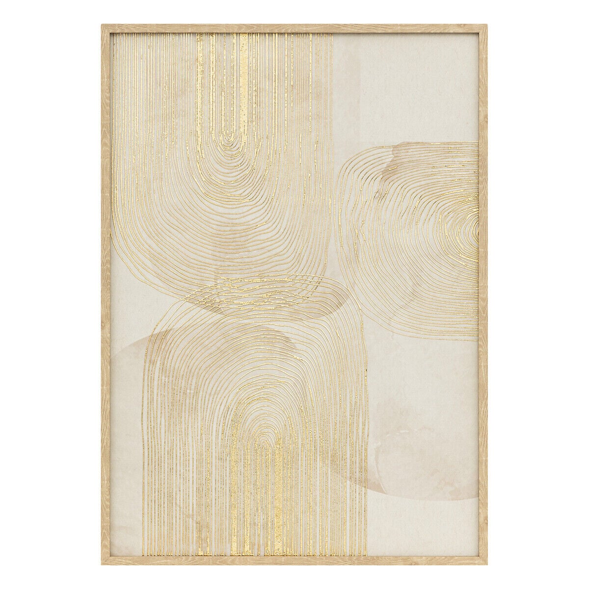 Quadro decorativo ELIN dourado 50x70cm, , large