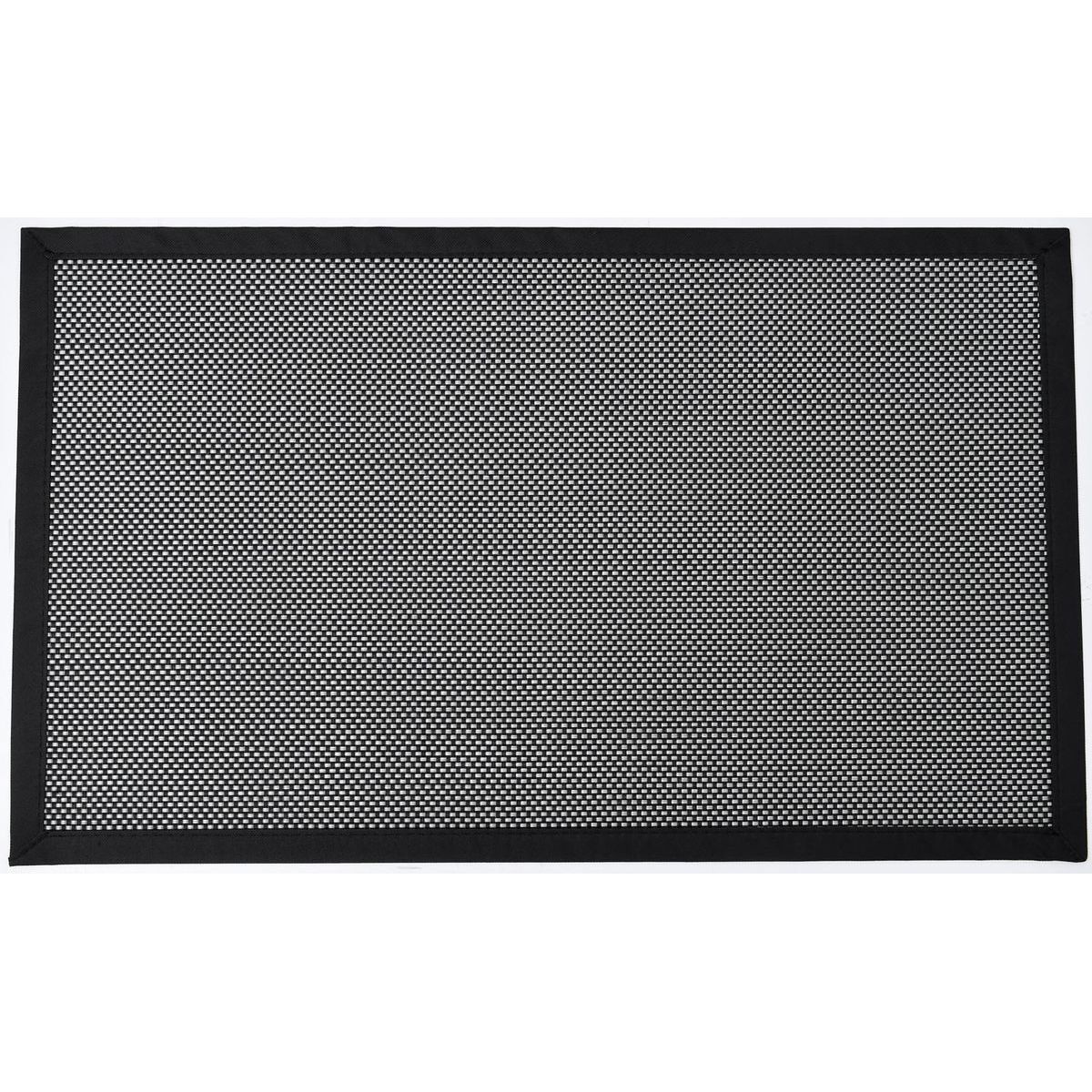 Tapete JOHN vinil tecido preto 50x80cm, , large