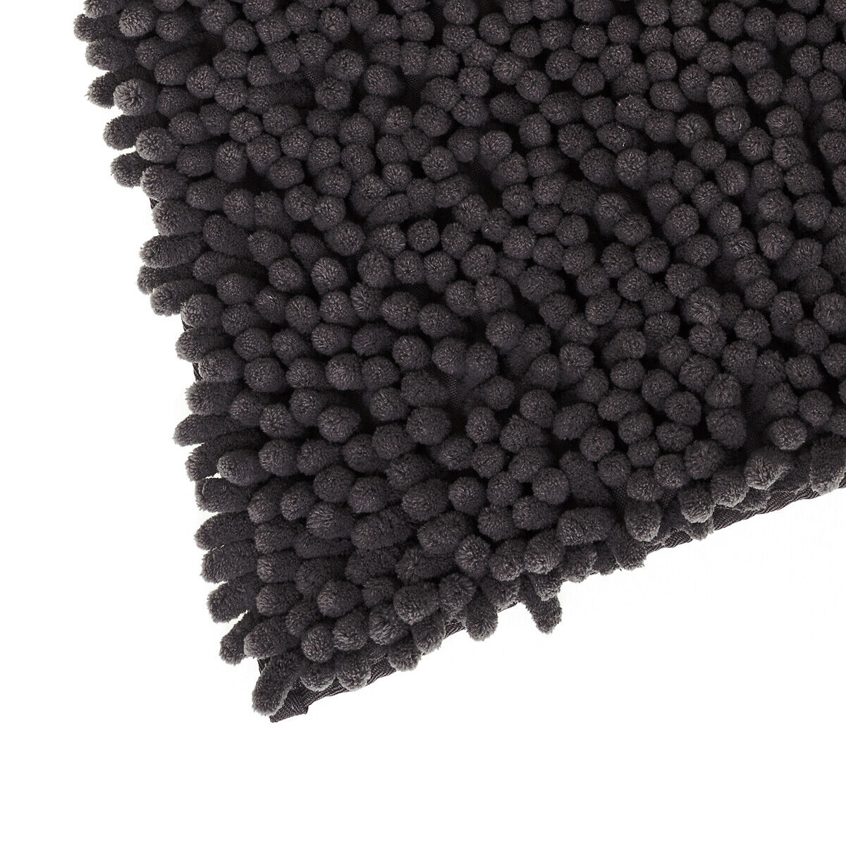 Tapete Wc Maxi Chenille Preto 50x80cm, , large