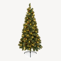 &Aacute;rbol de Navidad GLINTWOOD verde con pi&ntilde;as 180cm