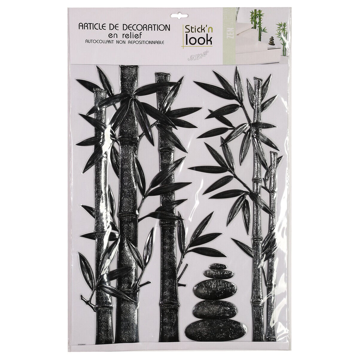 Sticker com imagem bambu 50x38cm, , large