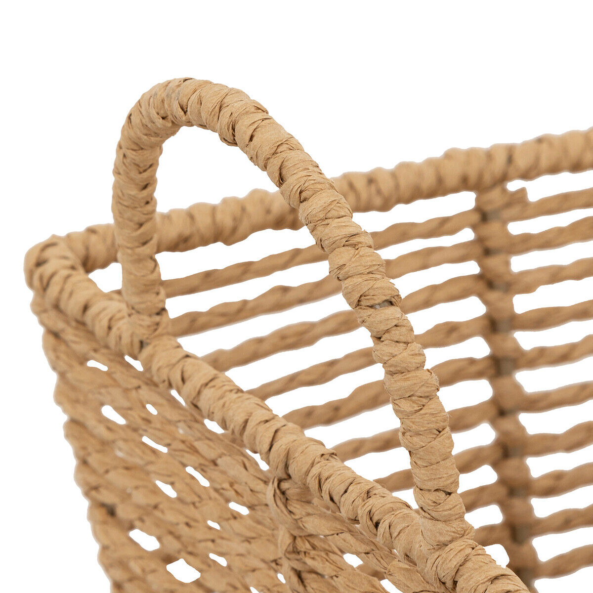 Basket EUGENE beige in raffia, , large