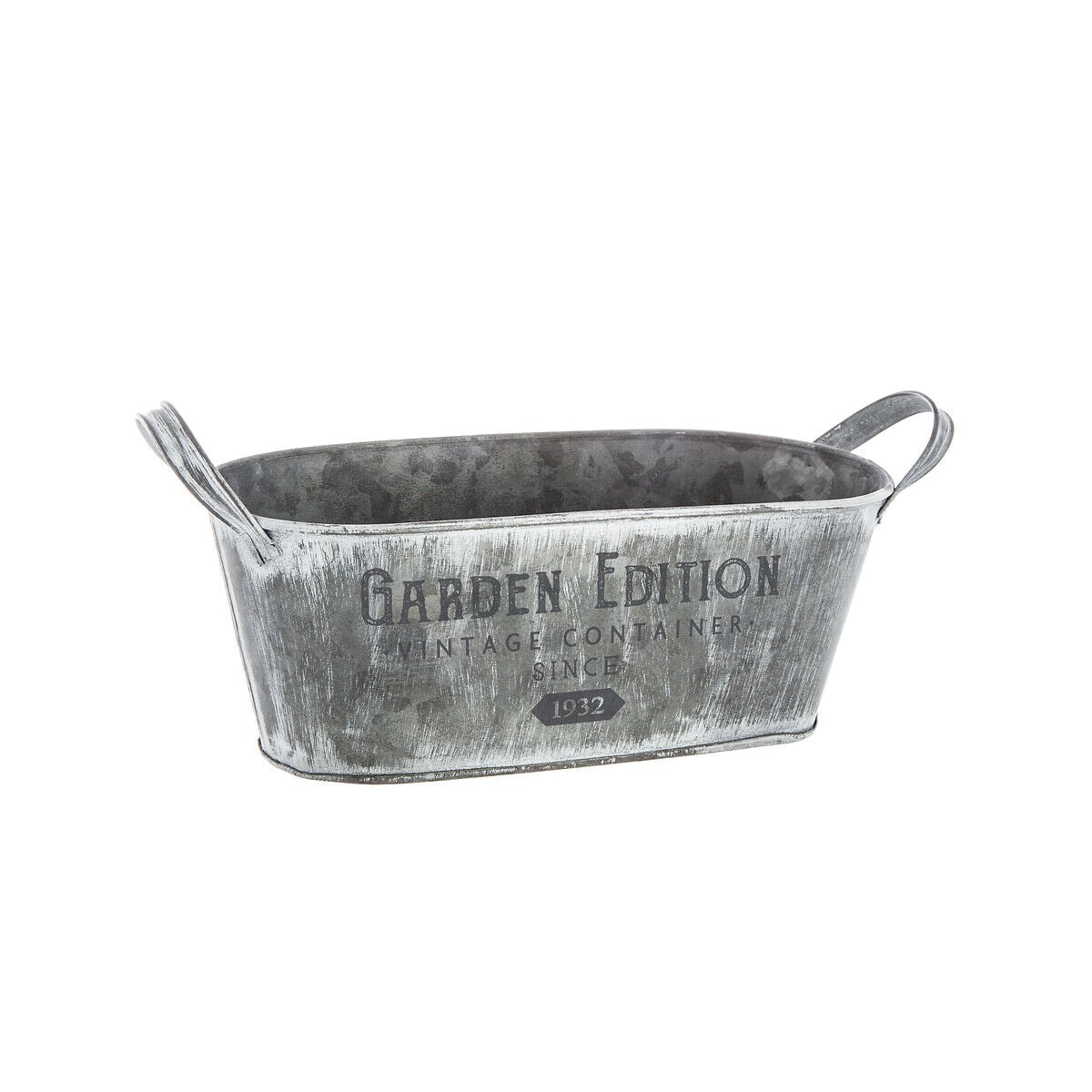 Planter GARDEN EDITION grey in zinc, , large