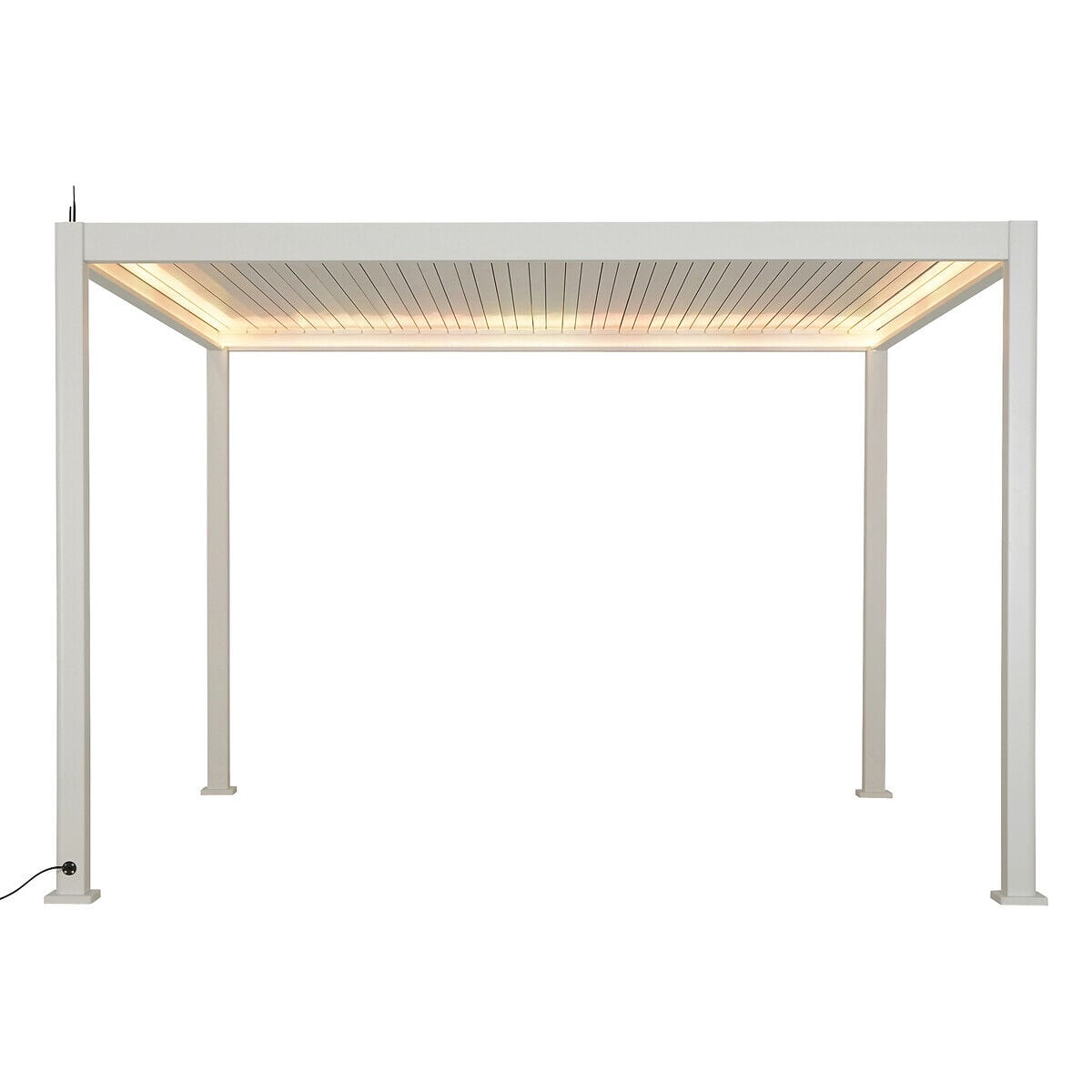 Pérgola elétrica EVORA branco 3,6x3,6cm, , large