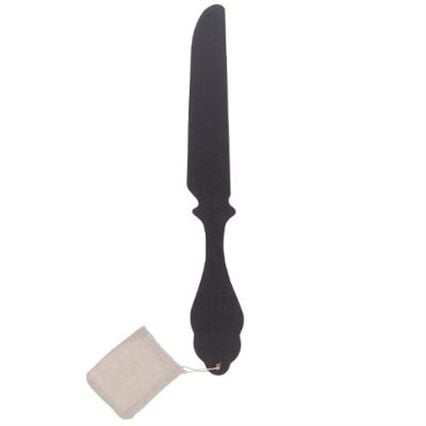 Decorative wall knife black in MDF, , large