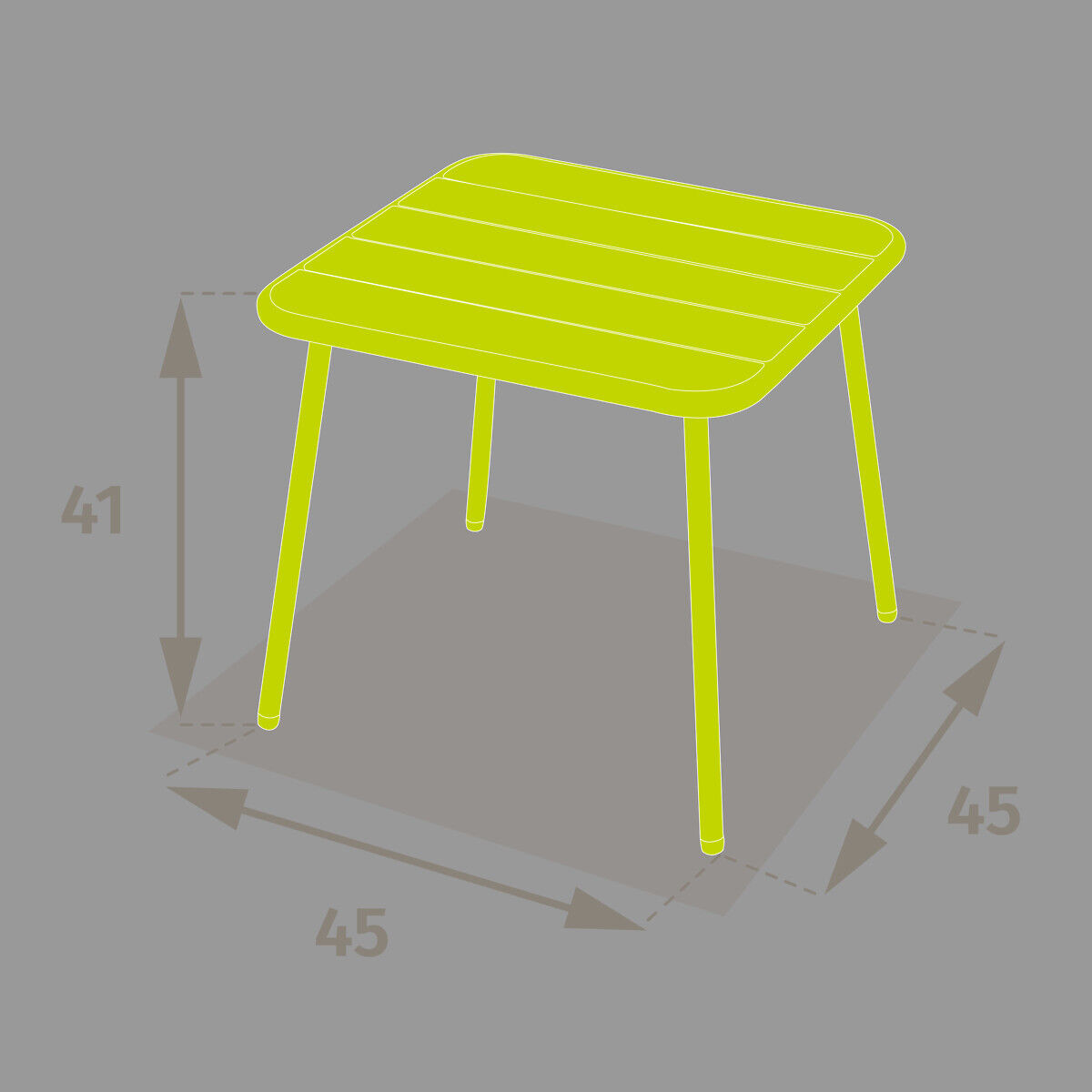 Table PHUKET beige in metal, , large