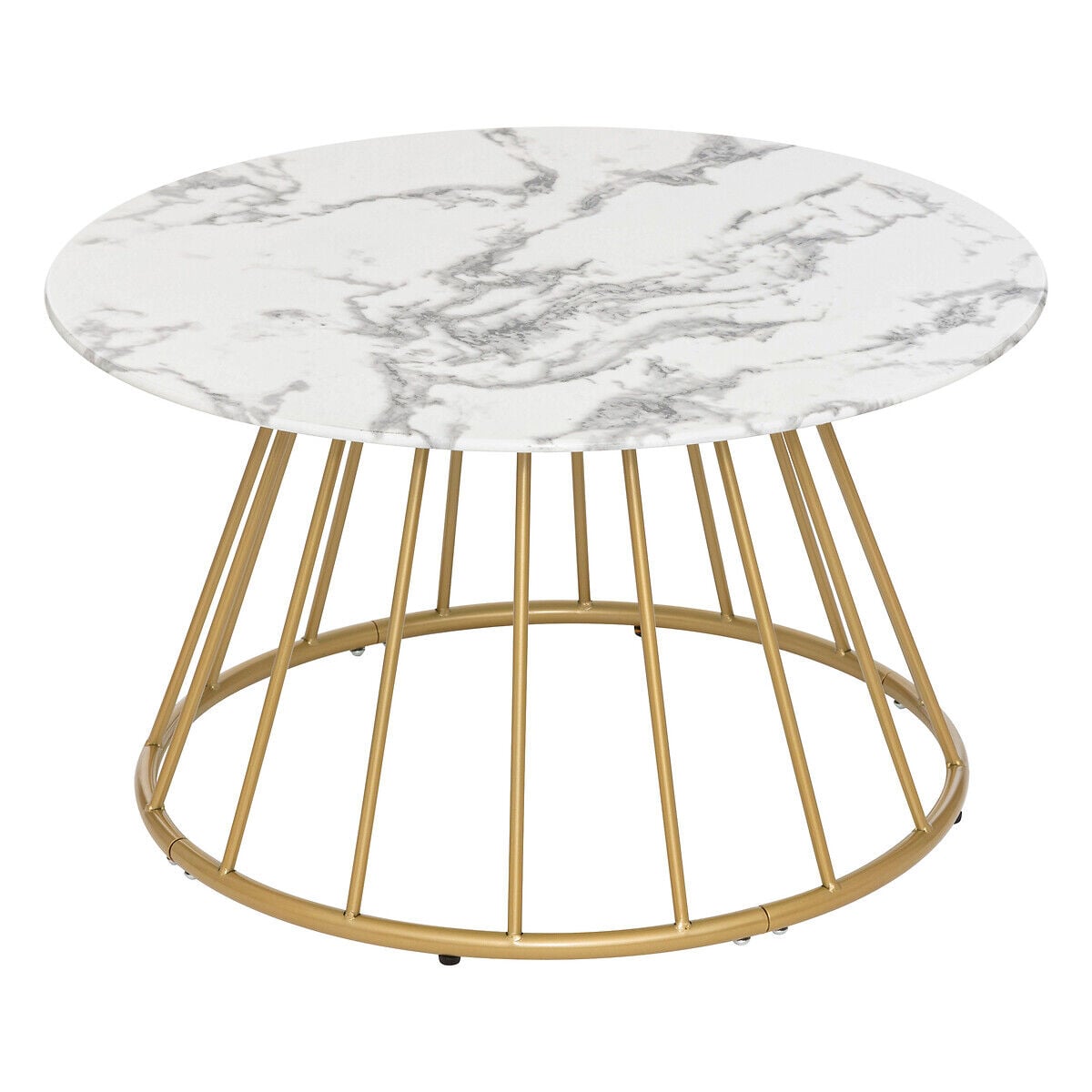 Mesa de apoio RAYO com efeito mármore D70x40cm, , large