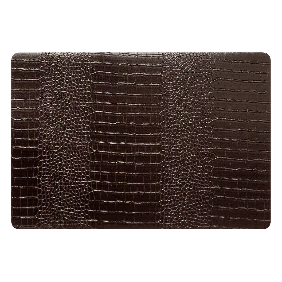 Individual de mesa CROCO castanho 33x49cm, , large