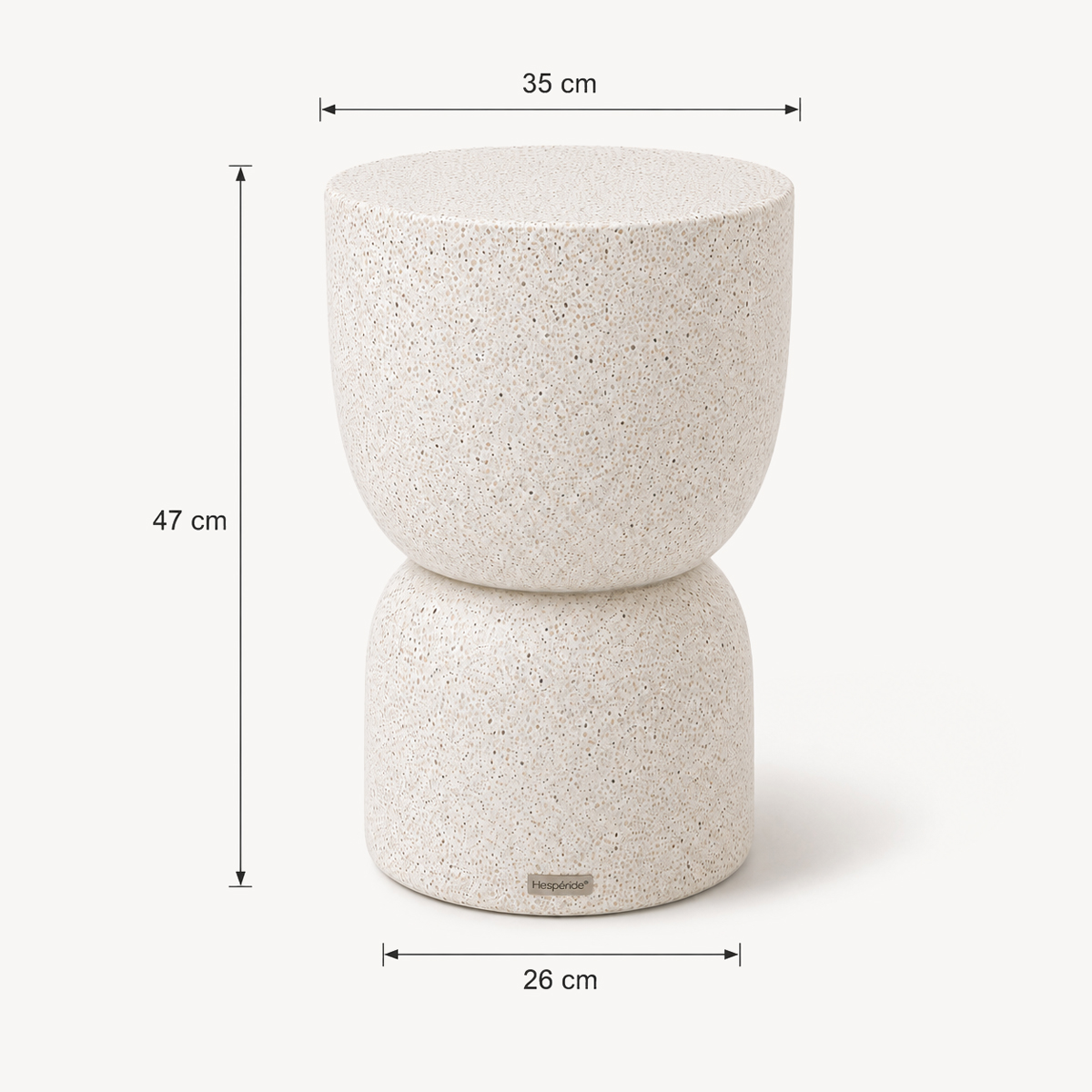 Mesa auxiliar TIMANDRA 47x35x35cm