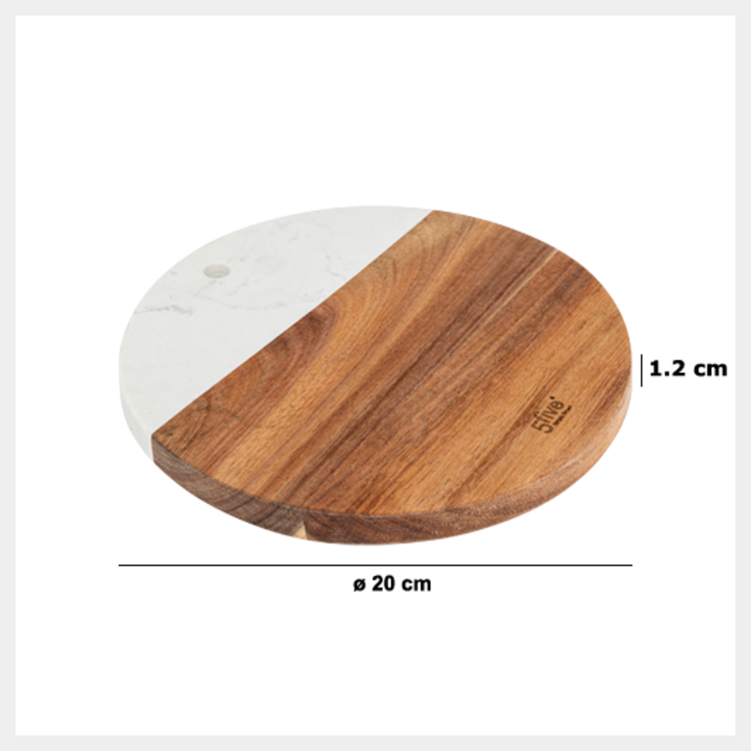 Salvamantel Redondo Marr&oacute;n 20cm