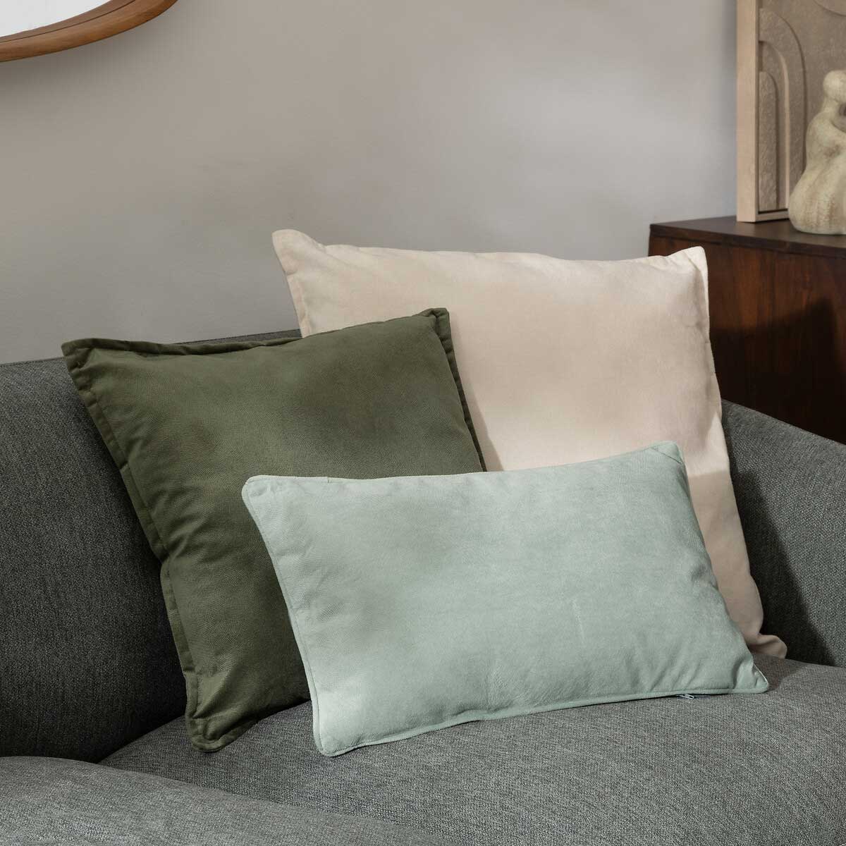 Almohada LILOU verde celadon 30x50cm