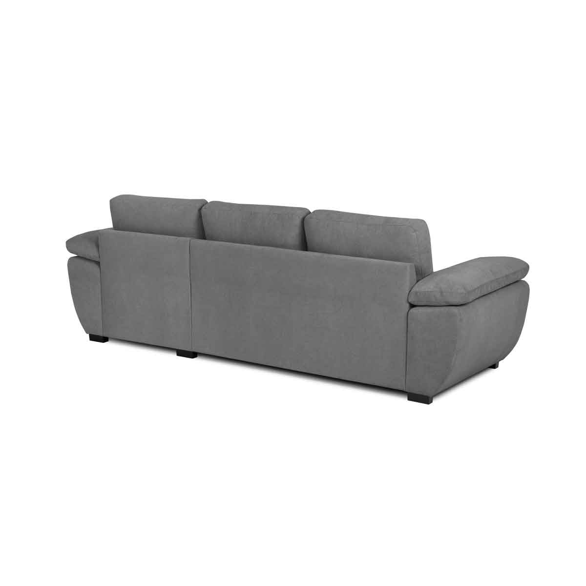 Sof&aacute; cama DRESDEN con arc&oacute;n y chaise longue  gris