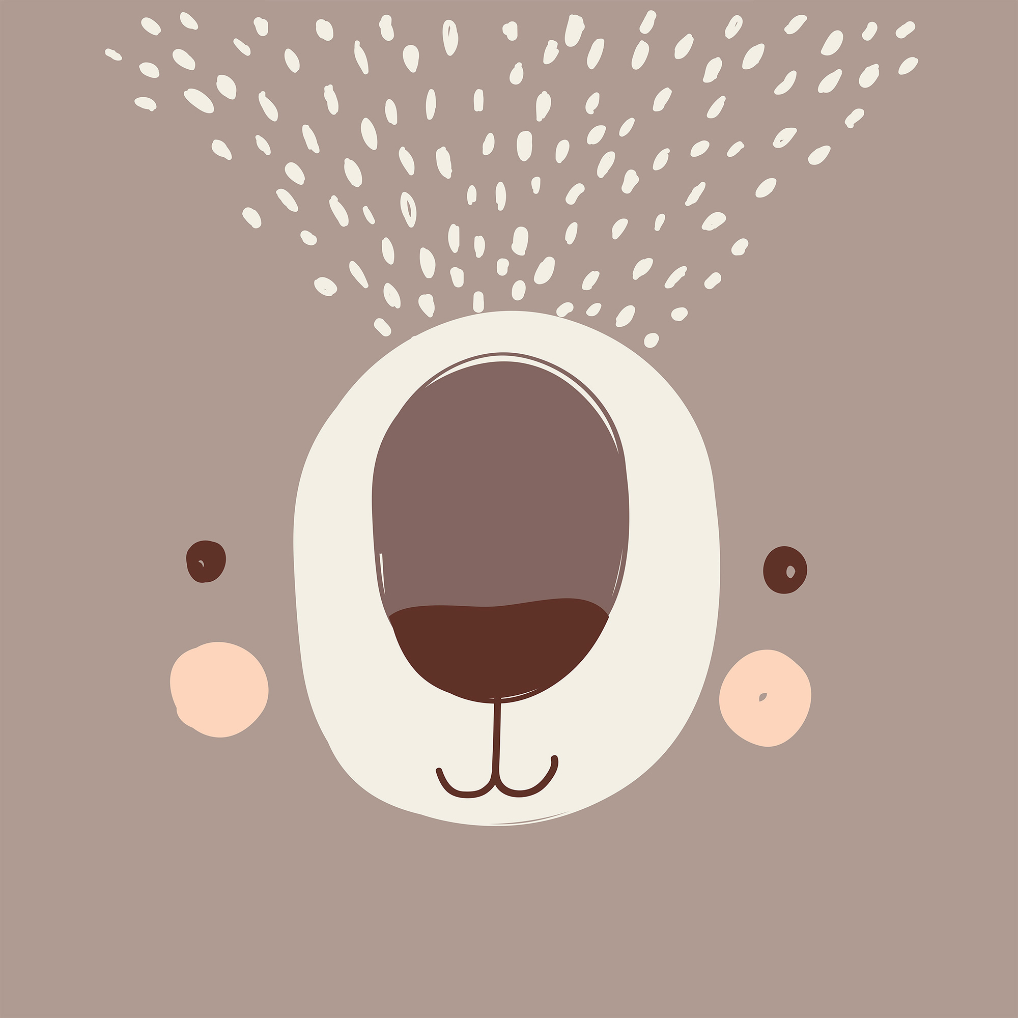 Funda Nórdica Y De Cojín Oso 140x200Cm