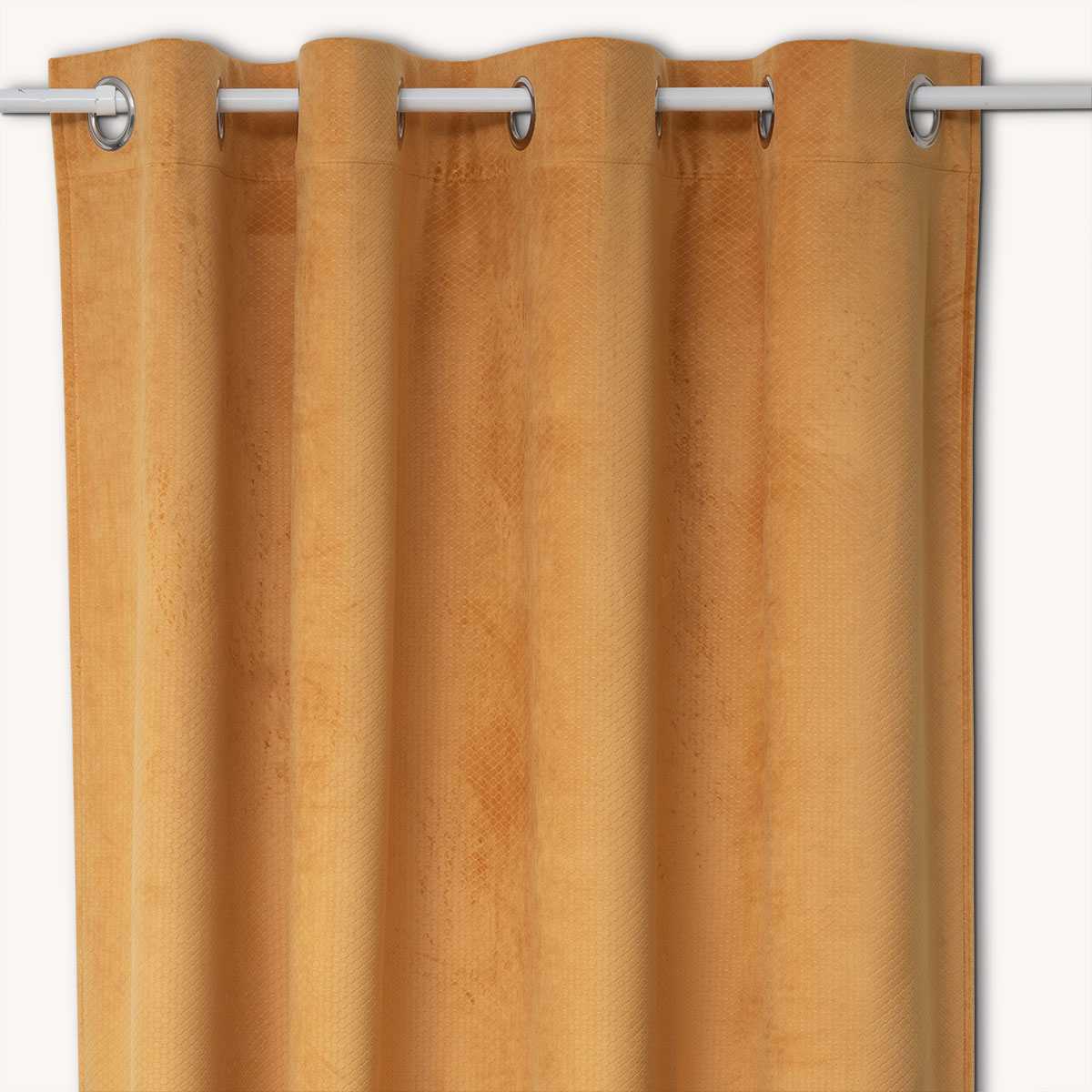 Cortina OTTO amarillo de terciopelo 140x260cm
