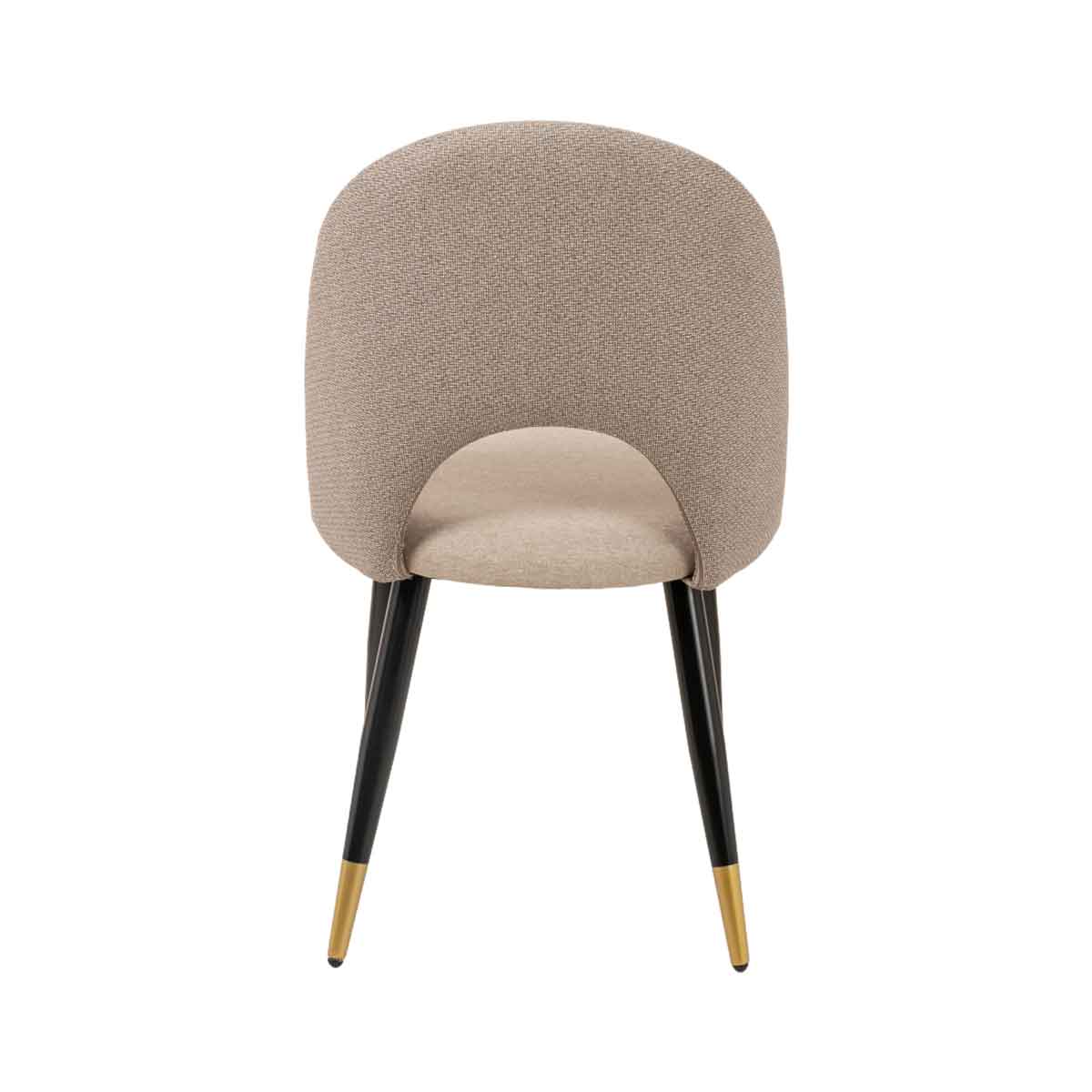 Silla RICK beige con patas metálicas