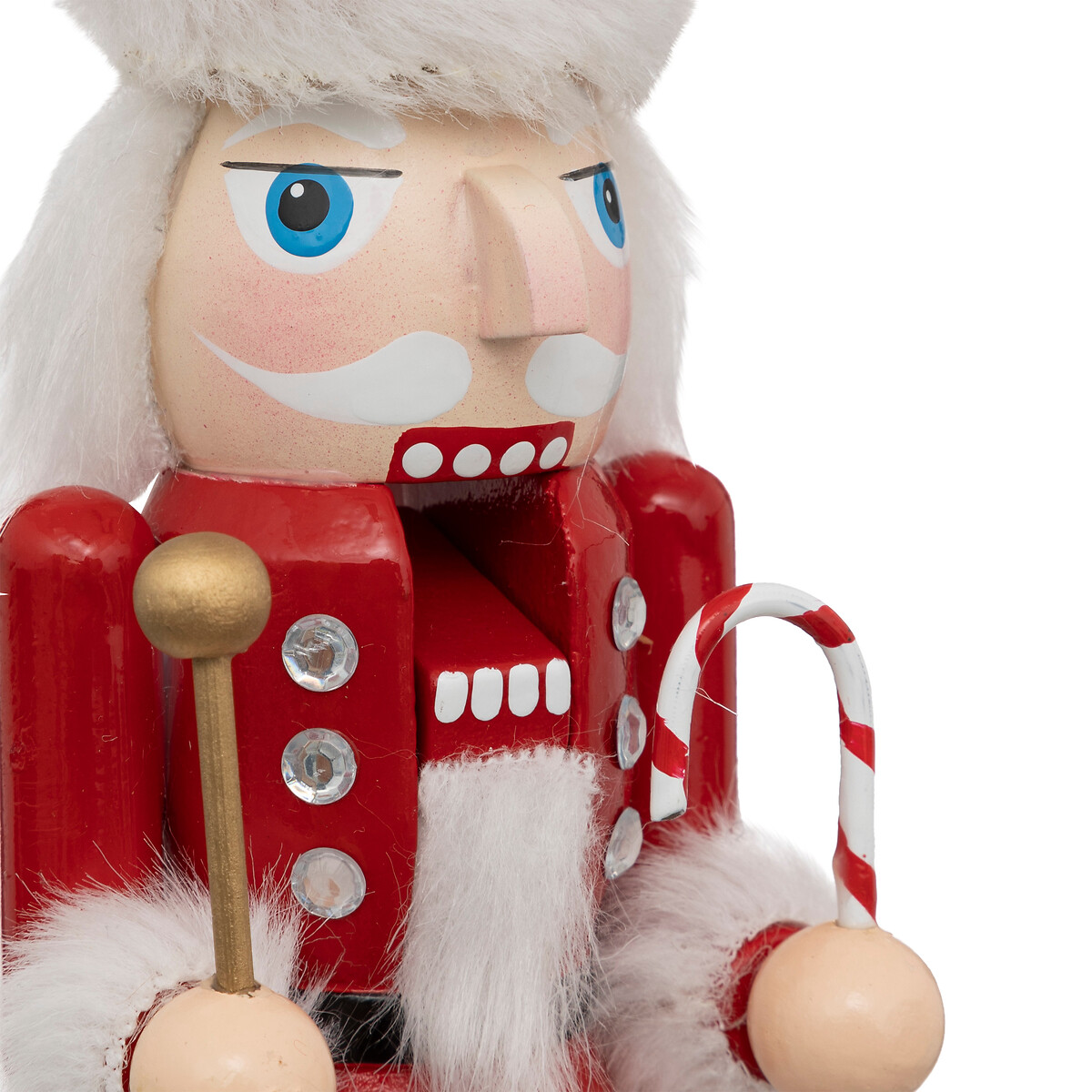 Soldado De Plomo Con Gorro Pap&aacute; Noel De Madera