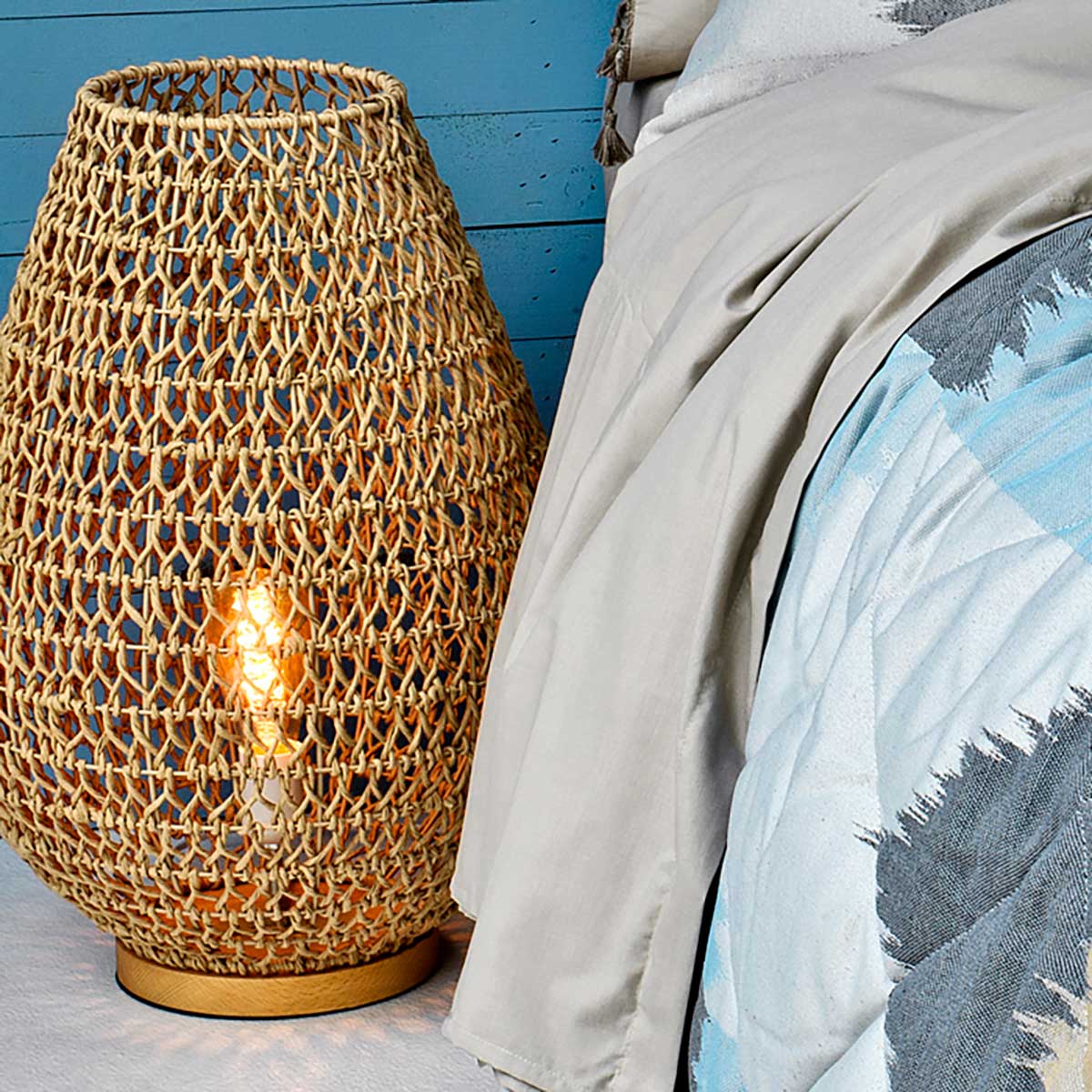 Candeeiro De Mesa Etel Bege 55cm