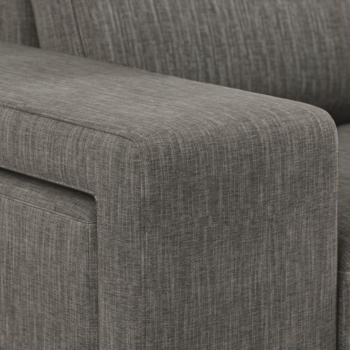 Sof&aacute; cama con chaise longue TRENTO gris