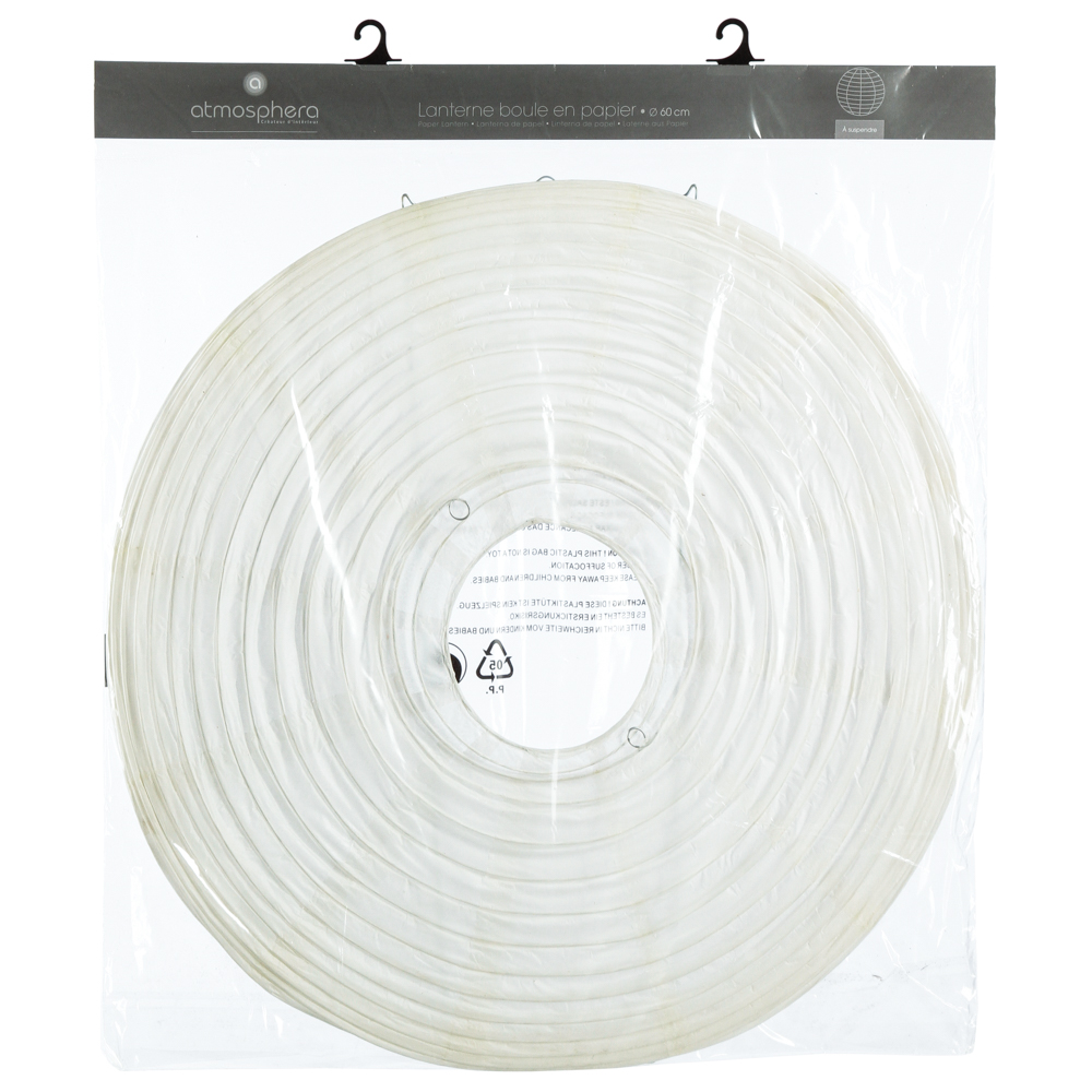 L&aacute;mpara De Techo De Papel 60Cm