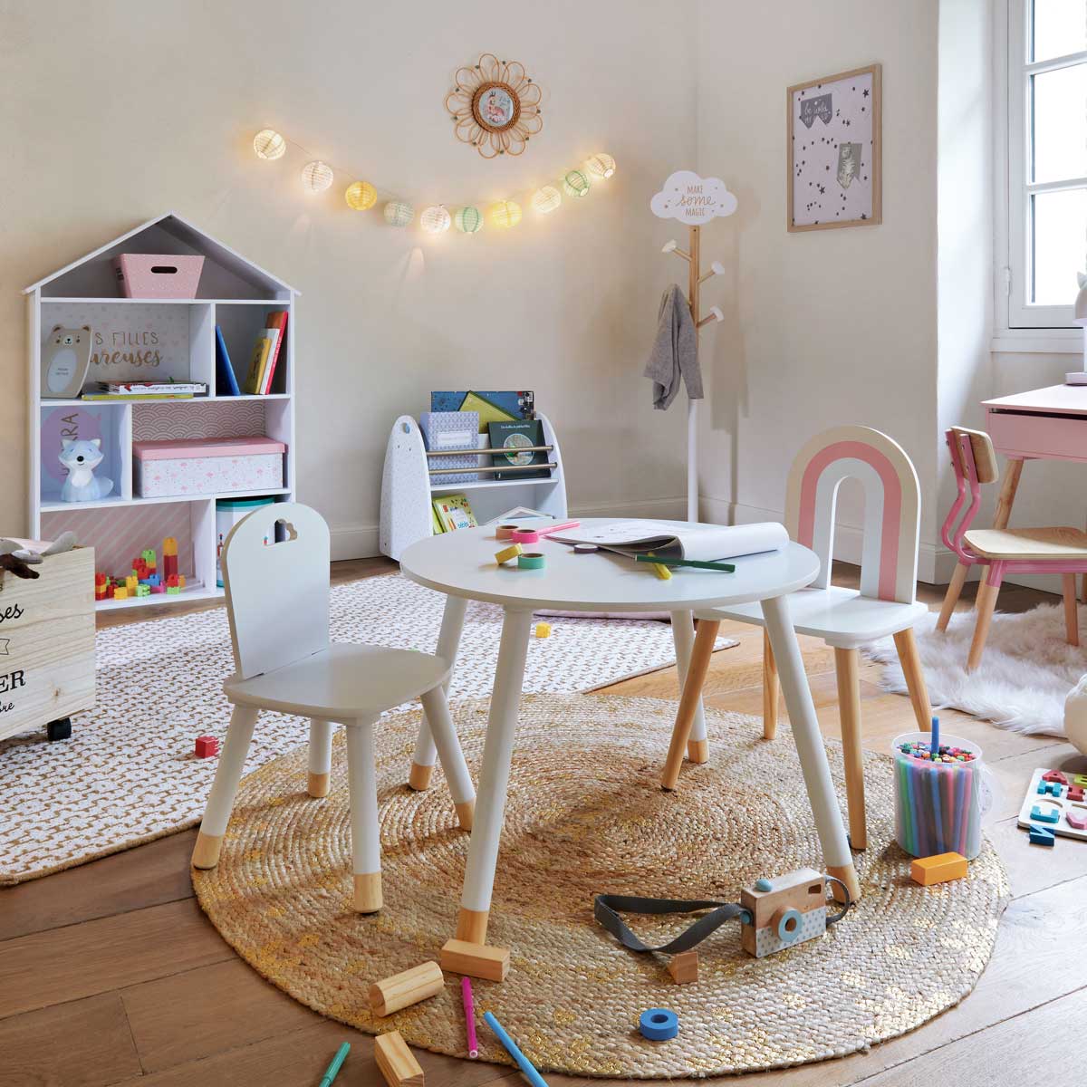 Silla Douceur Blanca Mdf 50x31.5x32Cm