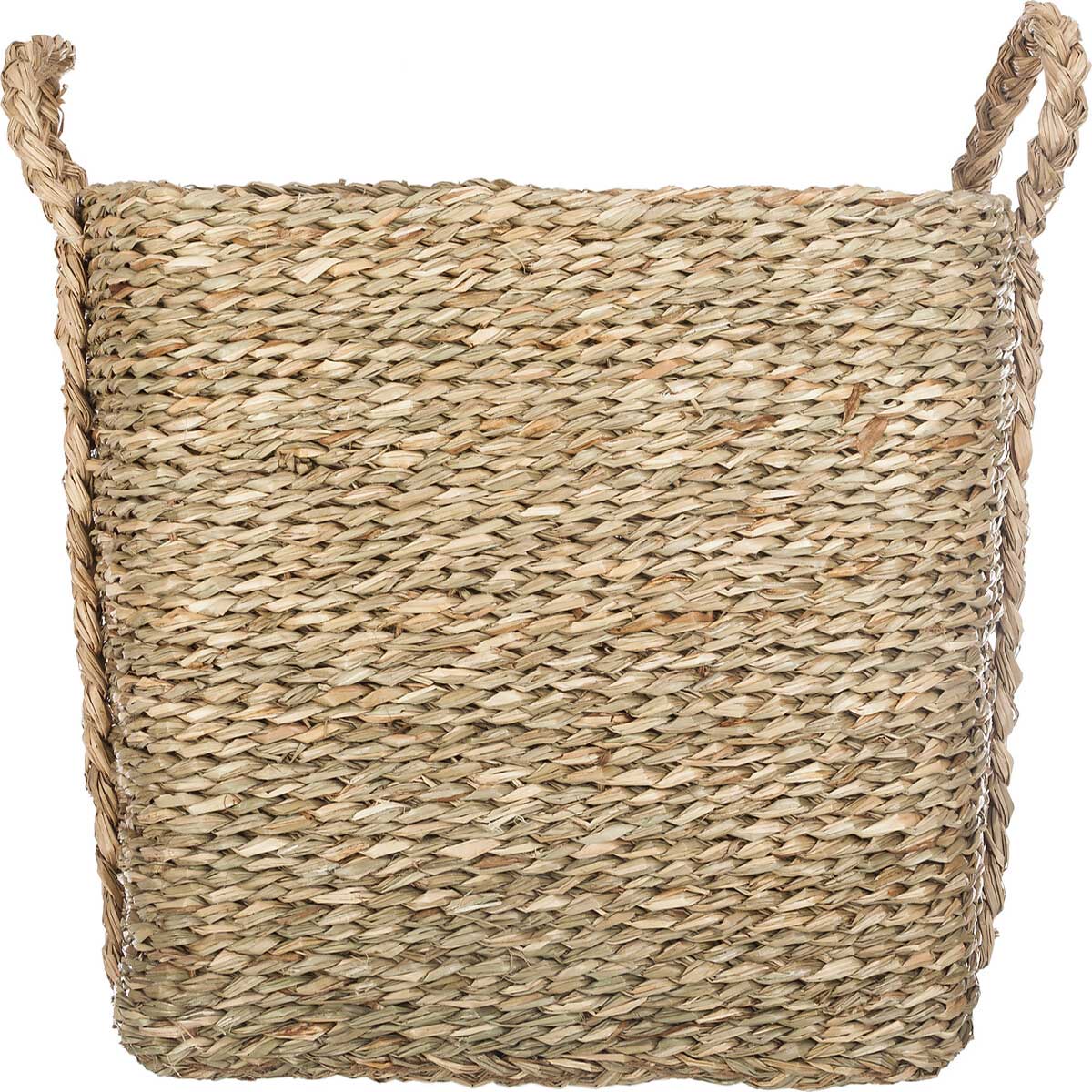 Cesta Seagrass Beige 43.5x32x31Cm