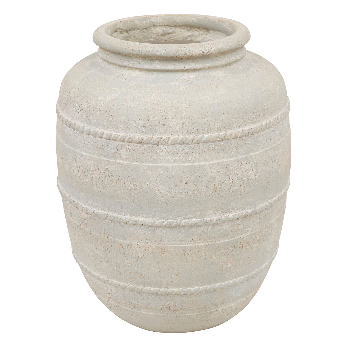 Jarr&oacute;n ROMIA beige de cer&aacute;mica 46cm