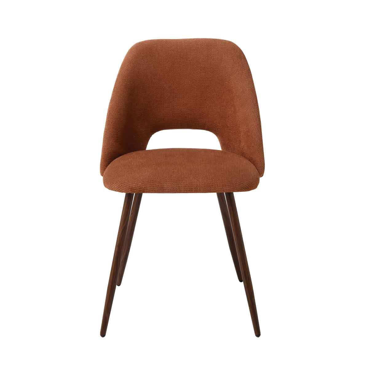 Silla FRESNO de tejido terracota