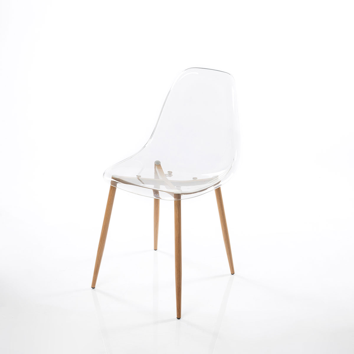 Juego 2 sillas transparentes VANITY