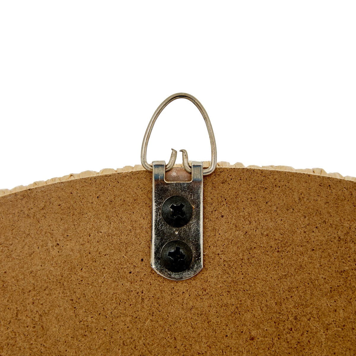 Espejo TILIA marr&oacute;n de madera y cuerda D40cm