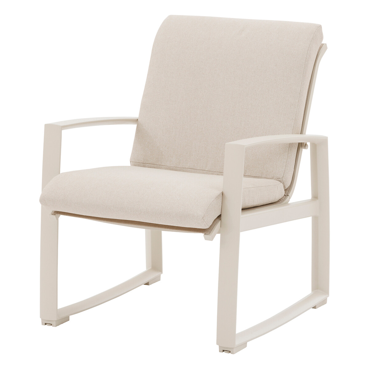 Juego de jardín BOREANE lino y argile 5 plazas