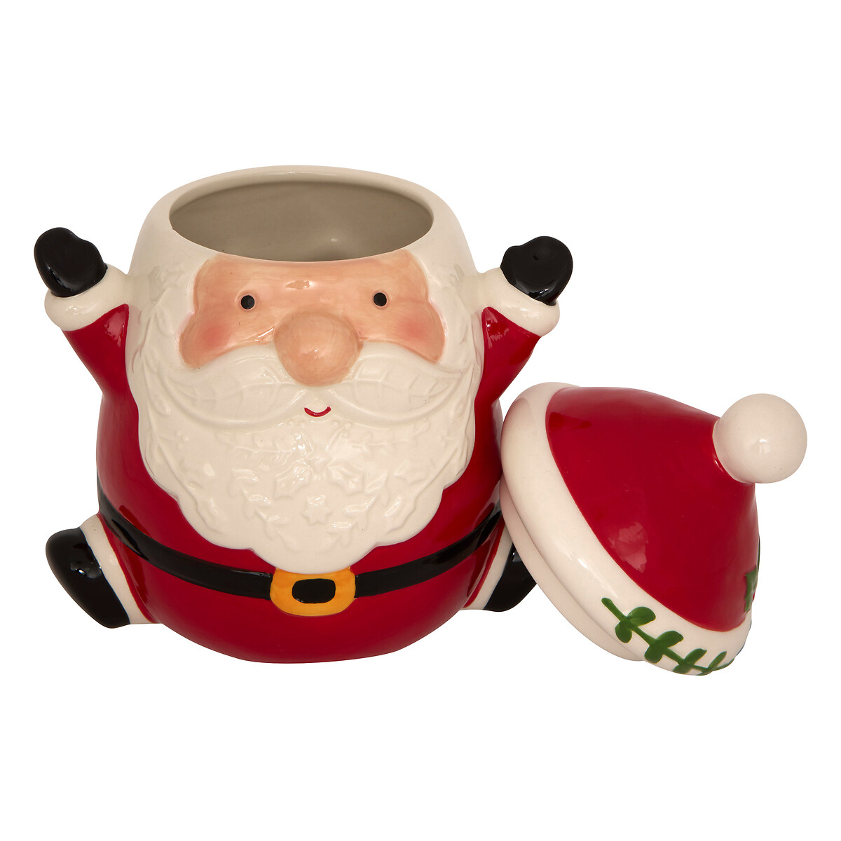 Tarro para galletas rojo pap&aacute; noel 23,5cm