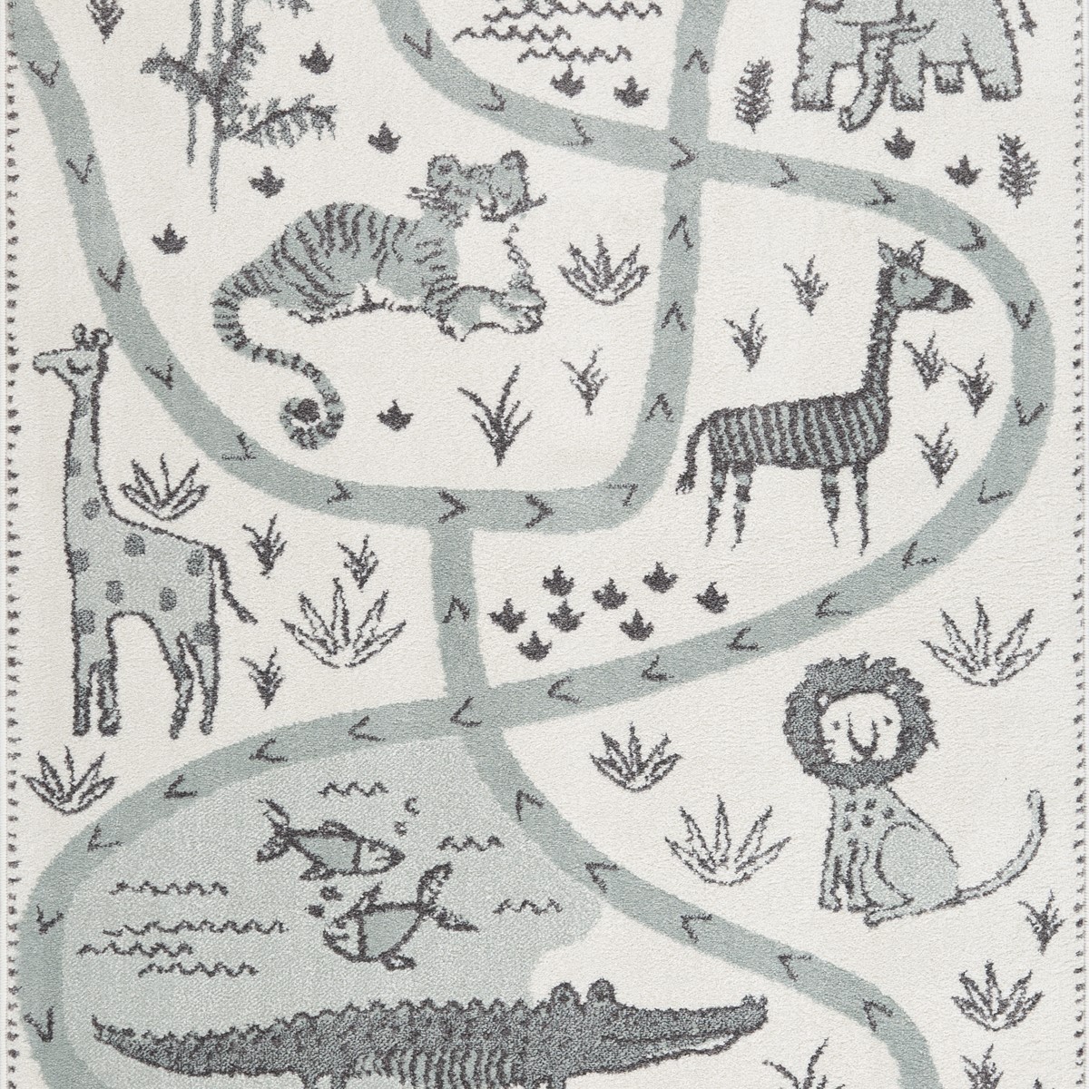 Tapete Gio Savana Cinza 120x160cm