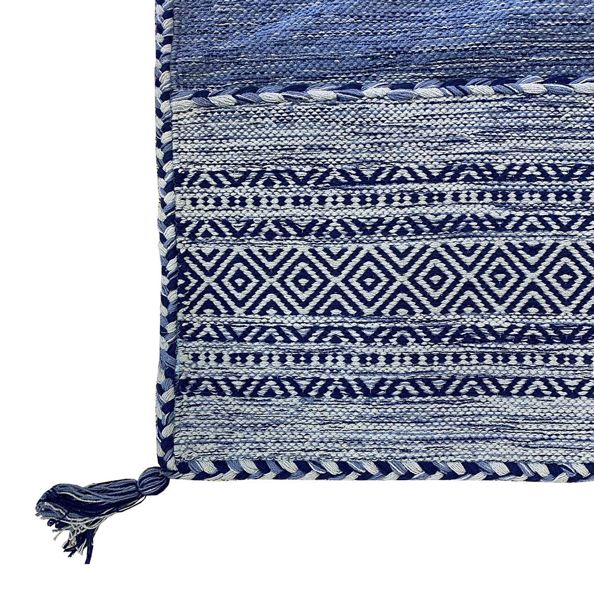 Alfombra Tribal Azul Claro 60x100Cm